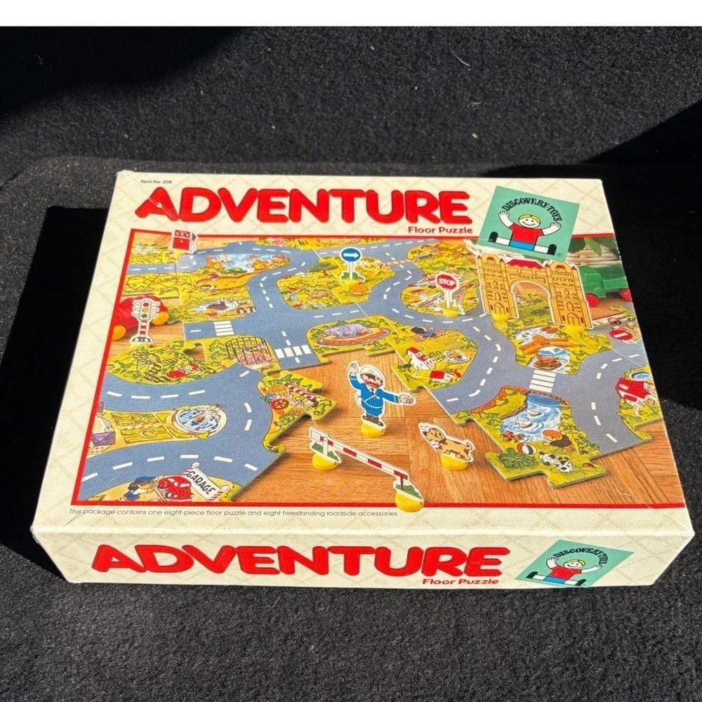 Discovery Toys Adventure Floor Puzzle Roadside Accessories for Kids Vintage 1986 - Picture 5 of 5